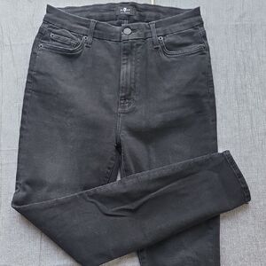7 For All Mankind Black Denim Jeans